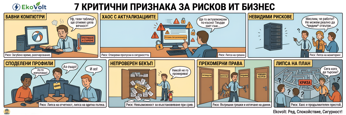 7 признака, че IT средата ви създава риск за бизнеса